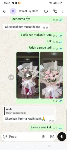 Testimonial Buket Bunga padanan