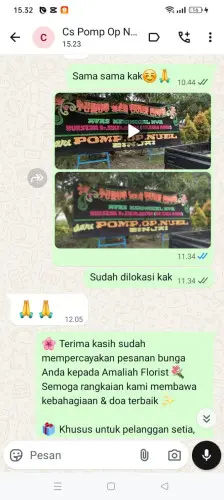 Testimonial Papan Bunga padanan